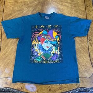 Vintage 1990s New Orleans Jazz Single Stitch T-Shirt Men's Large
